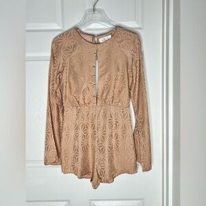 Stone Cold Fox Silk Romper Sz 1